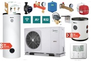 POMPA CIEPŁA MIDEA 8,4 kW M-THERMAL ARCTIC R32 SAMODZIELNY MONTAŻ URUCHOM