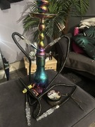 Shisha Szisza Fajka Wodna Bongo Duża 2 węże Zestaw idealny