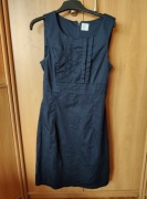 Camaieu Granatowa dopasowana sukienka 36 / S bez rękawków