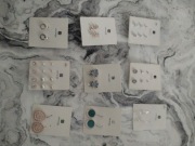 Kolczyki Orsay zestaw nowe outlet srebrne ślubne