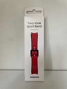 SAMSUNG Sport Band Two-tone czerwony pasek 20mm M/L do Galaxy Watch NOWY