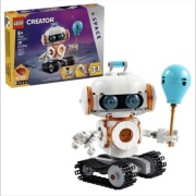 Kosmiczny robot 3w1 ze świecącym klockiem