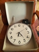 Zegar SCHAUER 31 cm – LOFT – FULL SET: Pudełko + 2 Mechanizmy