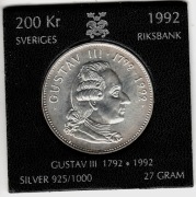 Szwecja 200 koron, 1992 r