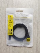 Kabel Baseus USB-A do USB-C, 100 W, 100 cm. Czarny. 