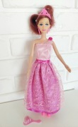 Lalka Barbie Księżniczka w różowej sukience