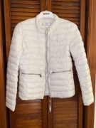 Mango kurtka wiosenna biała pikowana 36