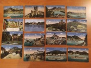 przedwojenne pocztówki niemieckie - zestaw 16 sztuk - Drachenfels