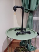 Lampa loft z rurek hydraulicznych 