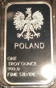 Sztabka Konstytucja  Srebro 0,999. 1 Oz