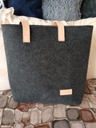 Cartello torebka shopper filc szary