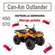KSIAZKA NAPRAW CAN AM OUTLANDER 570 2017r SERWISOWKA KODY BLEDU .POLSKI