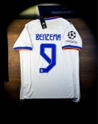 (M) BENZEMA REAL MADRYT 2021/22 LIGA MISTRZÓW Nowa Biała Koszulka Piłkarska