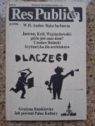 Res Publica nr 30 (3/1990) W.H. Auden; Architektura (m.in. Pałac Kultury)