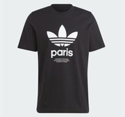 Koszulka t-shirt bluzka męska Adidas Paris r. S czarna IP6537