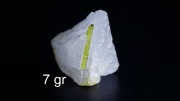 Turmalin Zielony Verdelit w Kwarcu |7gr| Minerał Surowy Kryształ Kamień 