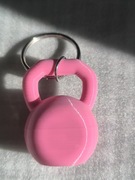 Brelok kettelbell różowy 
