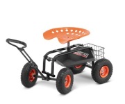 Wózek taboret ogrodowy na kółkach ławka HIGHER