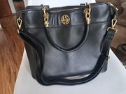 nowa czarna skórzana torebka Lasocki BRT-595 brak metki