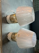 Lampa stołowa złoto biała zumaline x2