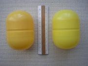 Puste jajka z Maxi Kinder - Żółte ciemniejsze