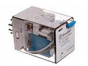Przekaźnik 3P 10A 24V DC przycisk testujący Finder 60.13.9.024.0040