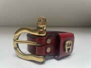 VINTAGE Pasek Etienne Aigner – Skóra Naturalna – Oxblood – Kolekcjonerski