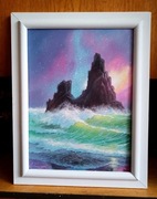 MISTYKA MORZA-  OBRAZ OLEJNY NA PŁÓTNIE-48X38 