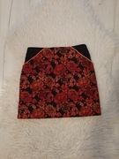 Ted Baker przepiękna wyszywana spódnica czerwono czarna Xs 34