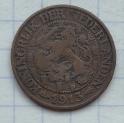 #1300 Holandia 1 cent 1913