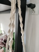 KWIETNIK MAKRAMA ZE SZNURKA BAWELNIANY ECRU 5 mm