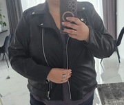 Ramoneska z ekoskóry biust 140