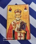 Magnes na lodówkę 3D Ikona Św.Jerzy, Meteory Klasztor św.Barbary Grecja.