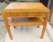 Stolik PRL 640b 1960 jesion po renowacji Art Deco