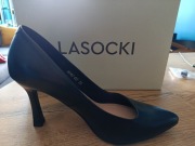 Lasocki - Skórzane czółenka na obcasie rozmiar 36