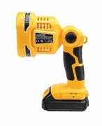 Reflektor lampa latarka robocza Led zamiennik do baterii Dewalt port USB