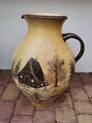 Dzban z wyduszanymi wzorami, wys.52 cm, niespotykany