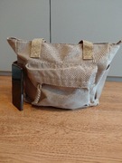 Nowa duża torba beżowa pojemna, lekka, wygodna