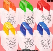 Kreatywne torby do kolorowania | włóknina 24x22 cm różne wzory