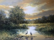 Obraz olejny-pejzaż J .Fijałkowski