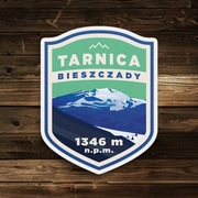 Tarnica - Bieszczady - turystyczna naklejka górska 6x8cm