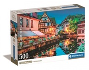 Puzzle Strasbourg Old Town 500 49x36cm + plakat Clementoni Italy 35544