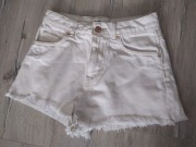 BERSHKA szorty krótkie spodenki jeansowe dziewczęce młodzieżowe damskie 34