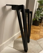 Czarne Nogi metalowe! loft, Stolik kawowy! 40 cm