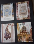 zabytkowe organy w Polsce. komplet 7 bl. z 2015, 2017, 2018, 2019,2022,2023