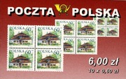 Zeszycik znaczkowy Dworki polskie (10 x 3498 Dwór z Żyrzyna) - PPolska
