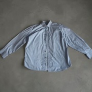 Koszula błekitno biała ze wzorkiem lambert na okazje chrzciny modna