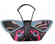 EGO CYNTHIA torebka listonoszka odpinany motyl 3 paski blue