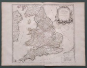 Anglia Walia Londyn Vaugondy 1753