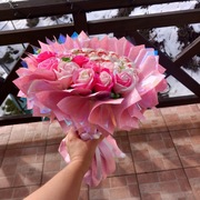 Bukiet z rafaello I róże mydlane 